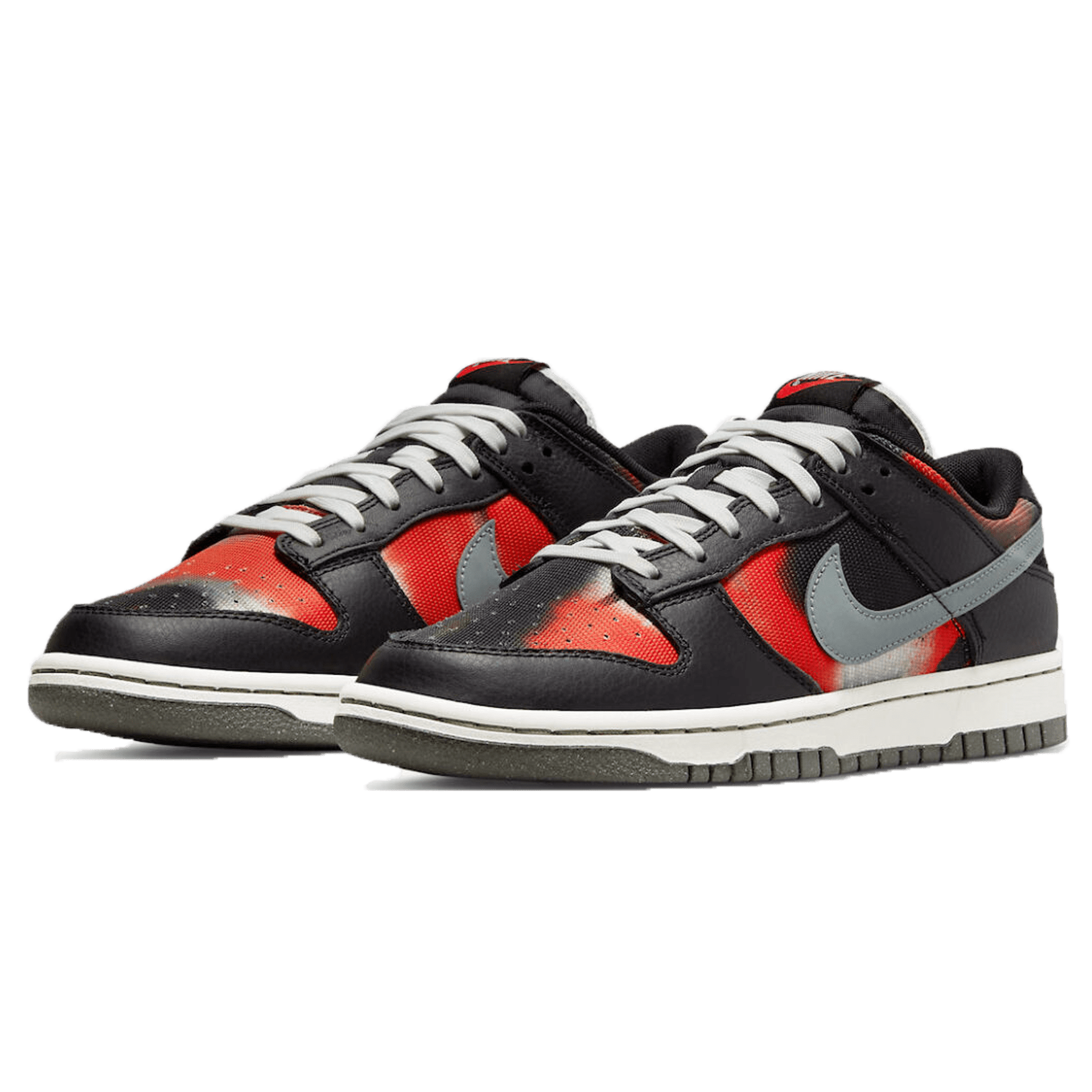 Nike Dunk Low 'Graffiti Pack - Black Red' — UK 3 | EU 35.5 | US 3.5 — Back View