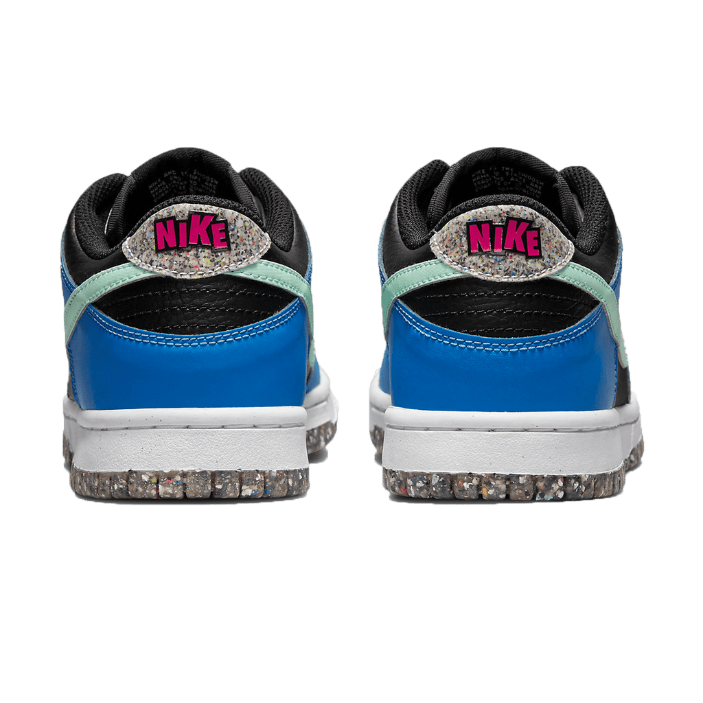 Nike Dunk Low SE GS 'Black Light Photo Blue Mint Foam' — UK 13.5 | EU 32 | US 1Y — Back View