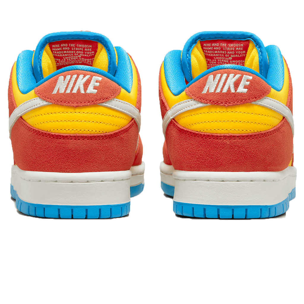 Nike Dunk Low SB 'Bart Simpson' — UK 3 | EU 35.5 | US 3.5 — Back View