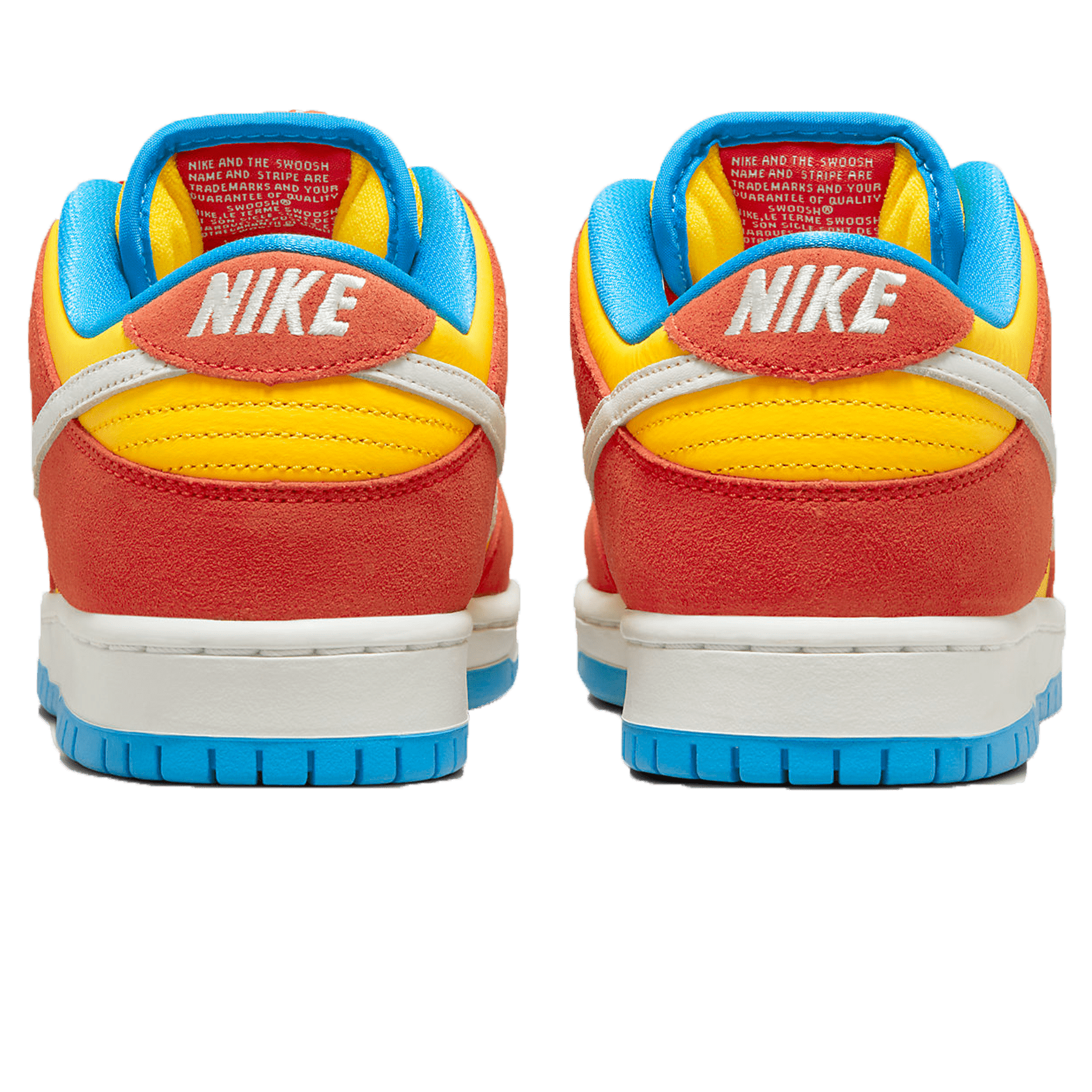 Nike Dunk Low SB 'Bart Simpson' — UK 3 | EU 35.5 | US 3.5 — Back View