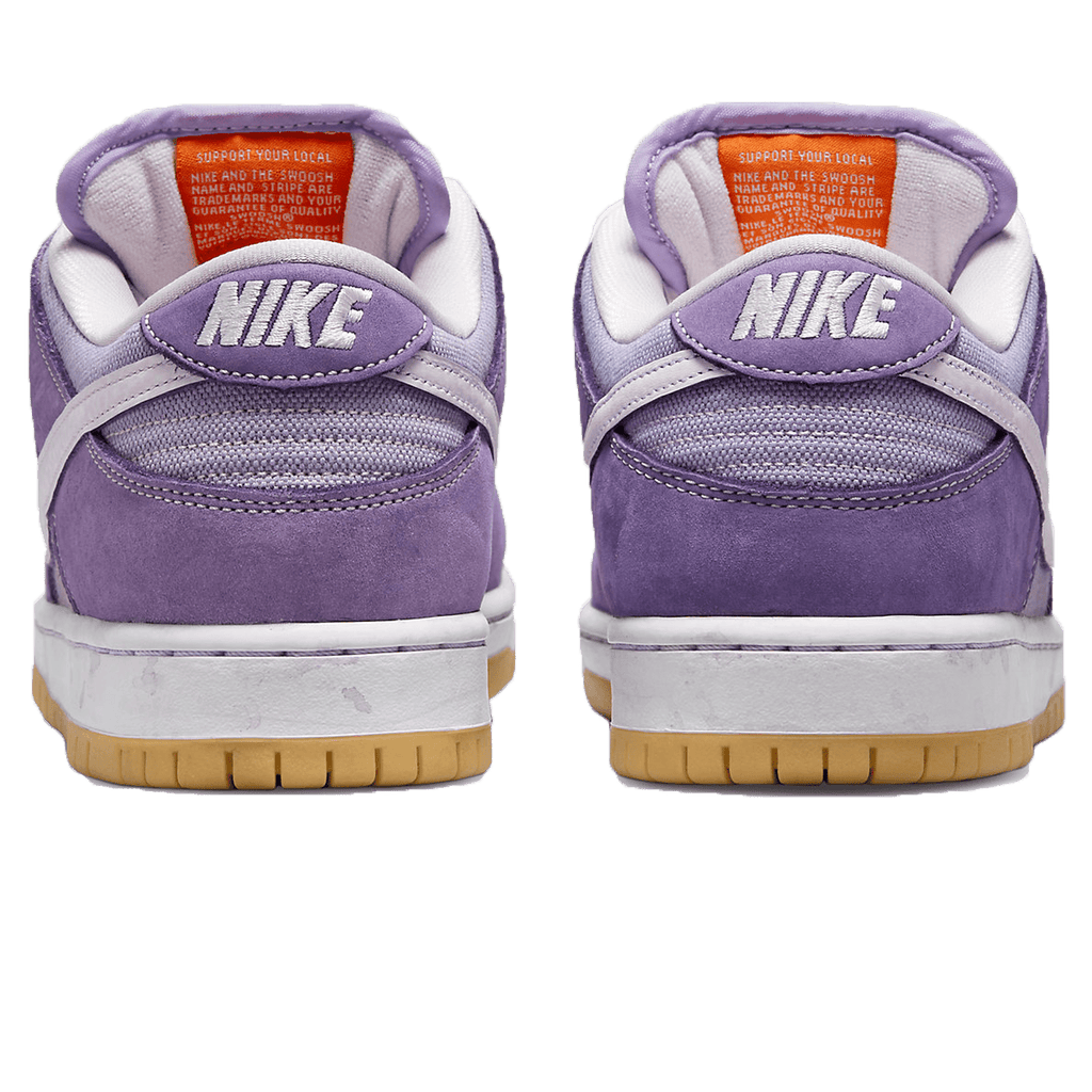 Nike Dunk Low SB 'Unbleached Pack - Lilac' — UK 3 | EU 35.5 | US 3.5 — Back View
