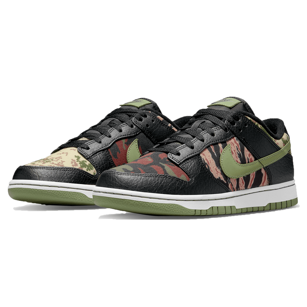 Nike Dunk Low SE 'Black Multi-Camo' — UK 3 | EU 35.5 | US 3.5 — Side View