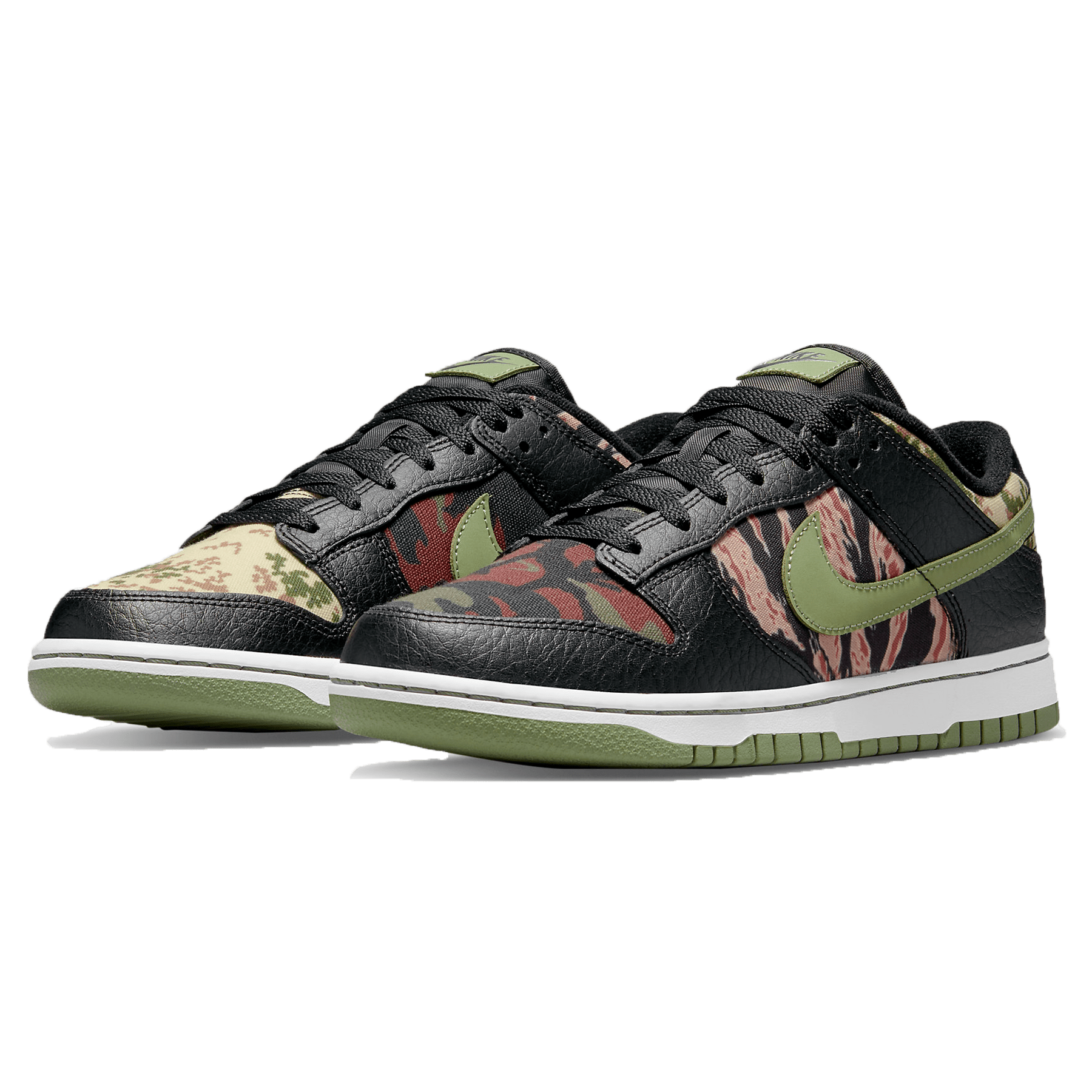 Nike Dunk Low SE 'Black Multi-Camo' — UK 3 | EU 35.5 | US 3.5 — Side View