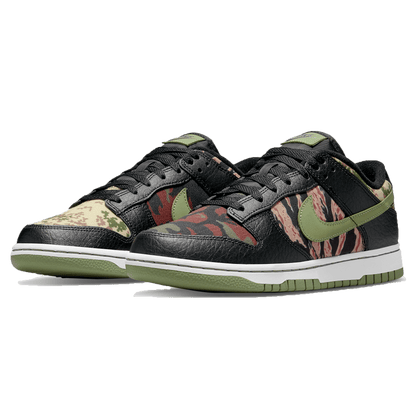 Nike Dunk Low SE 'Black Multi-Camo' — UK 3 | EU 35.5 | US 3.5 — Side View