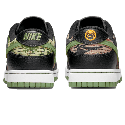 Nike Dunk Low SE 'Black Multi-Camo' — UK 3 | EU 35.5 | US 3.5 — Back View