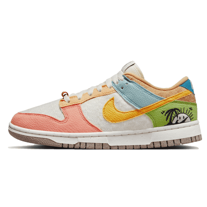 Nike Dunk Low SE Wmns 'Sun Club - Multi-Color' — UK 2.5 | EU 35.5 | US 5 — Front View