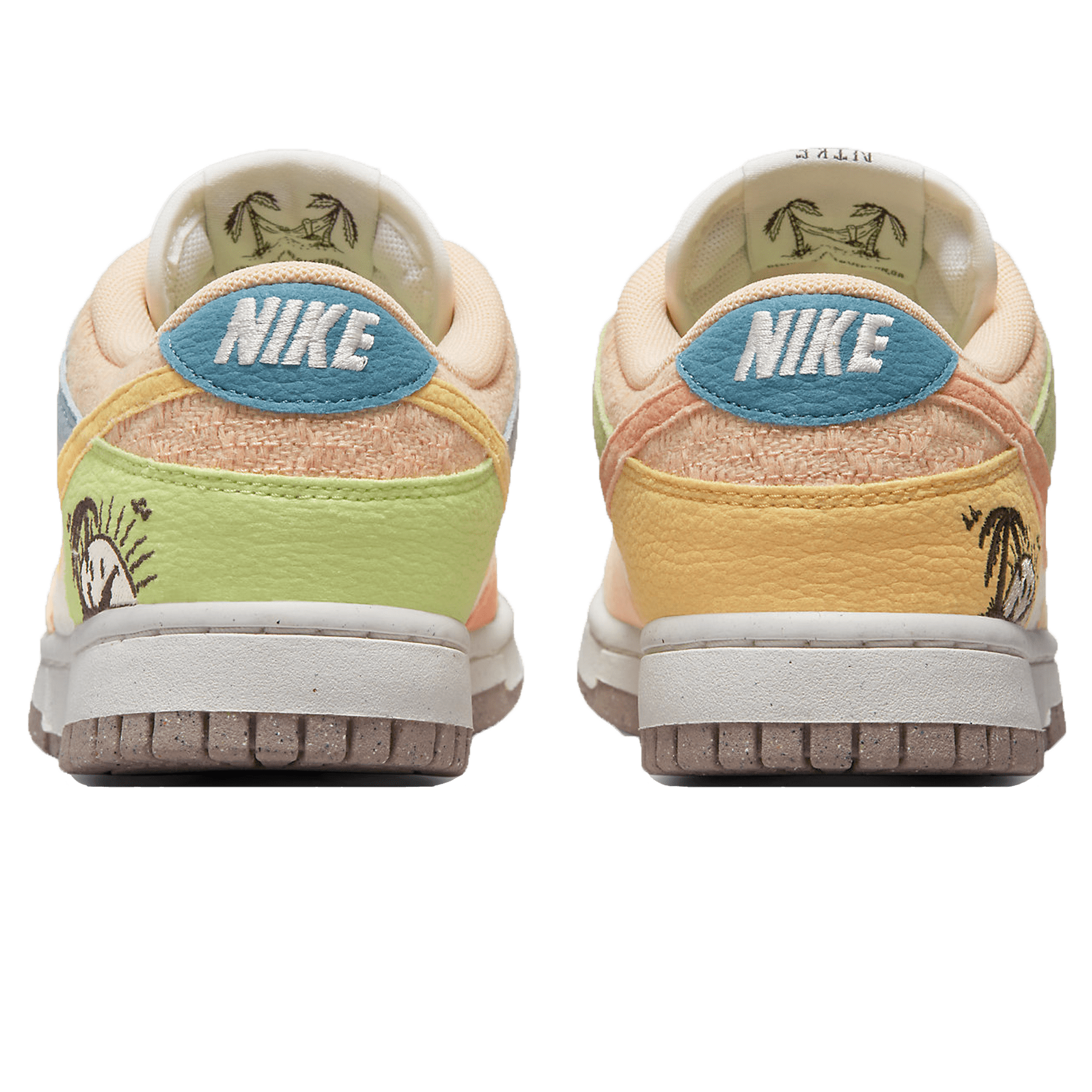 Nike Dunk Low SE Wmns 'Sun Club - Multi-Color' — UK 2.5 | EU 35.5 | US 5 — Back View