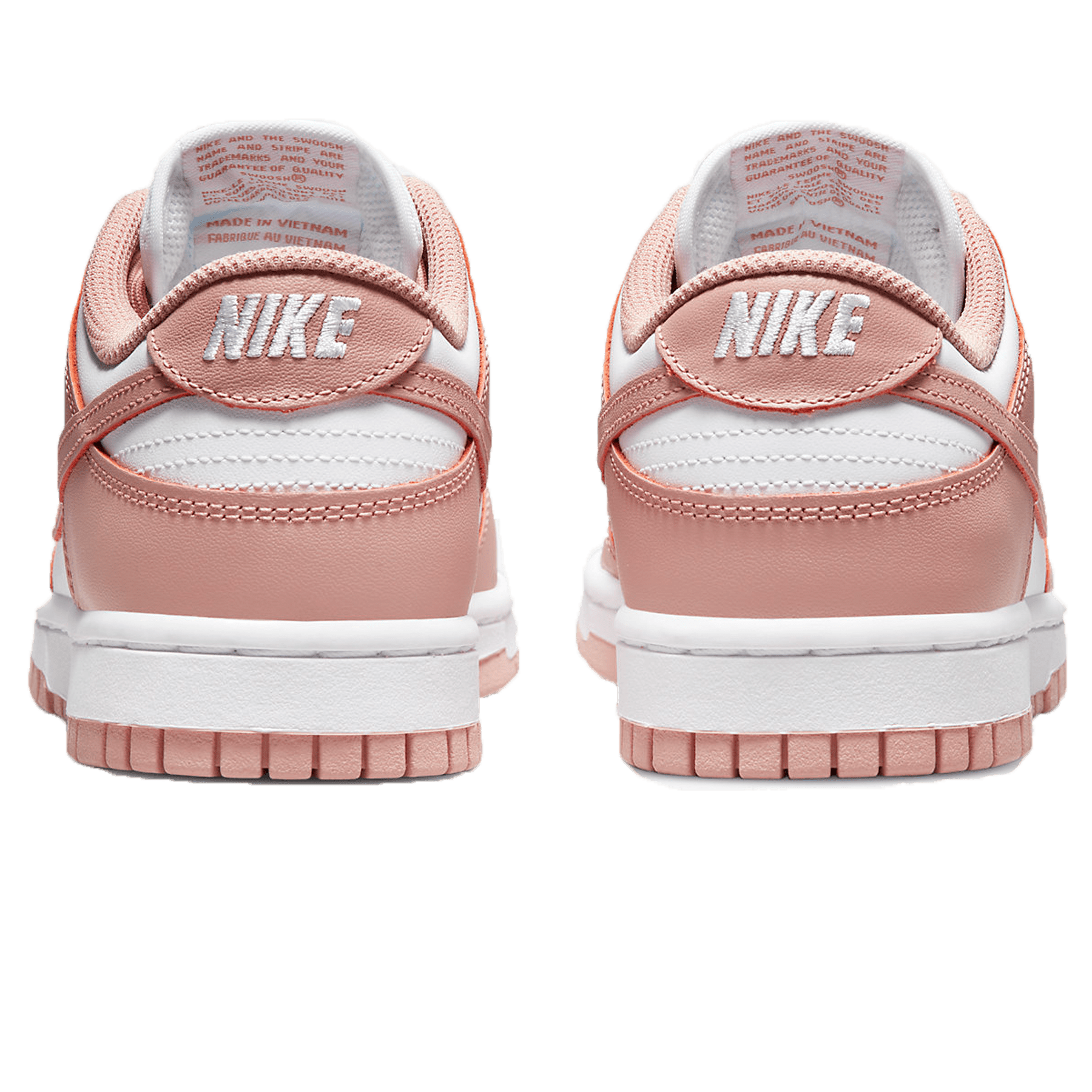 Nike Dunk Low Wmns 'Rose Whisper' — UK 2.5 | EU 35.5 | US 5 — Back View