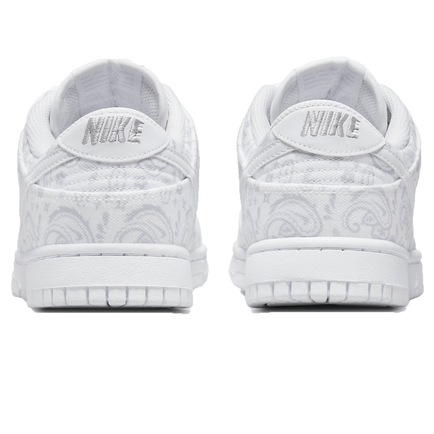Nike Dunk Low Wmns 'White Paisley' — UK 2.5 | EU 35.5 | US 5 — Back View