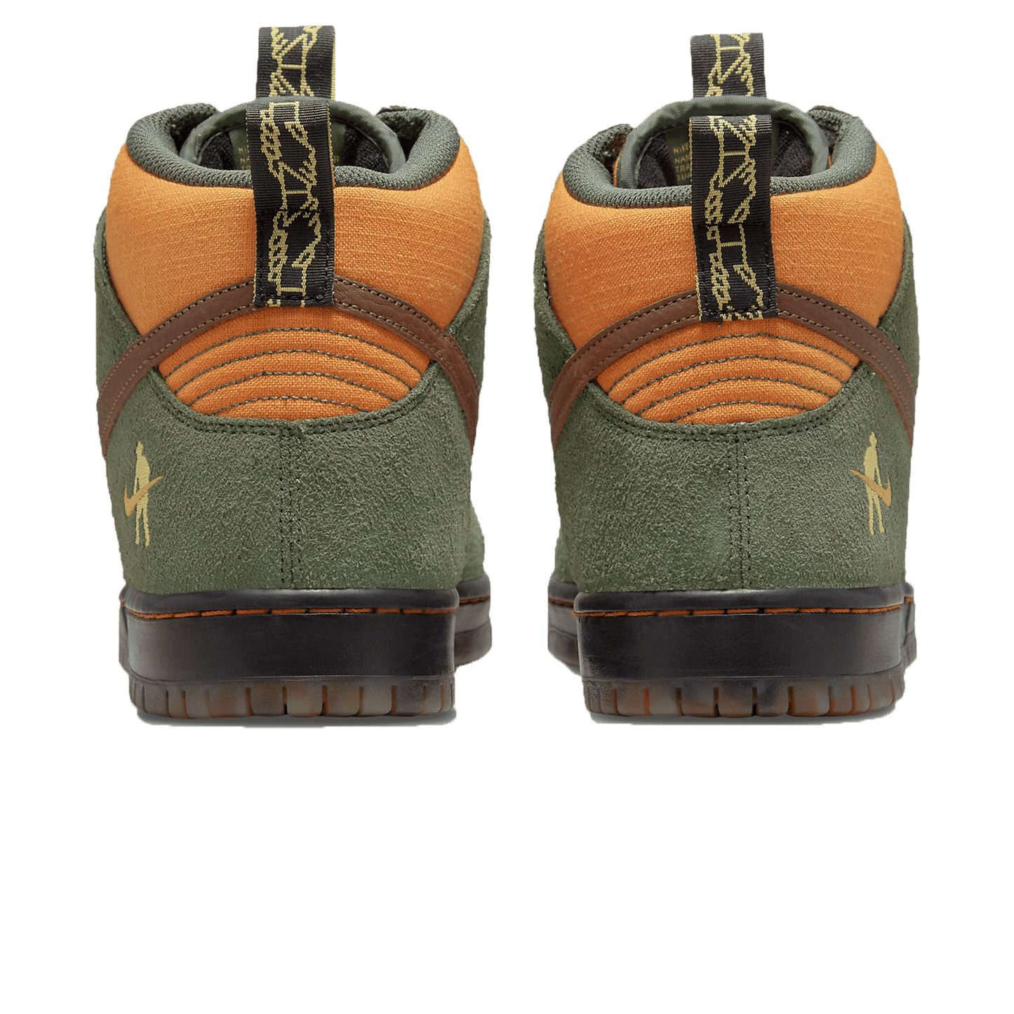 Pass~Port x Nike Dunk High SB 'Workboot' — UK 3 | EU 35.5 | US 3.5 — Back View