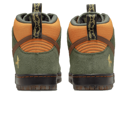 Pass~Port x Nike Dunk High SB 'Workboot' — UK 3 | EU 35.5 | US 3.5 — Back View