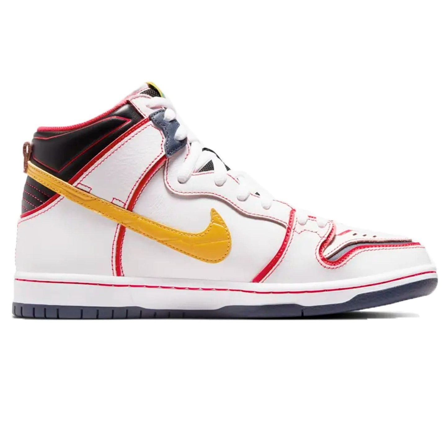 Gundam x Dunk High SB 'Project Unicorn - RX-0' — UK 3 | EU 35.5 | US 3.5 — Back View