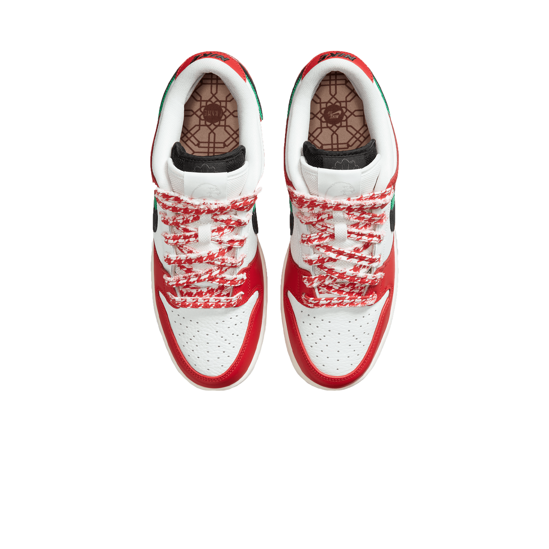 Frame Skate x Dunk Low SB 'Habibi' — UK 3 | EU 35.5 | US 3.5 — Top View