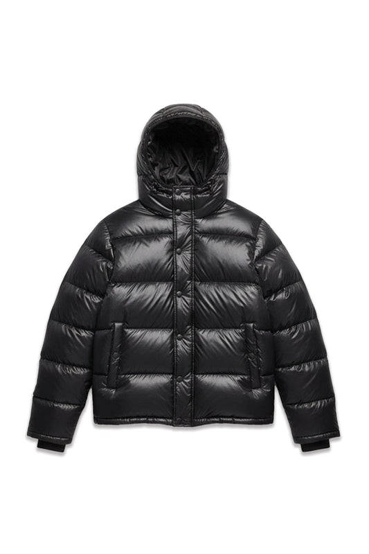 Legende Paris Lightweight Puffer - Black — XS — Front View