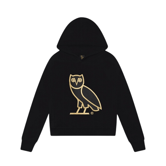 OVO OG Owl Hoodie 'Black' — XXS — Front View