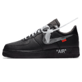 Off-White x Nike Air Force 1 Low '07 'MoMA' Black — UK 3 | EU 35.5 | US 3.5 — Front View