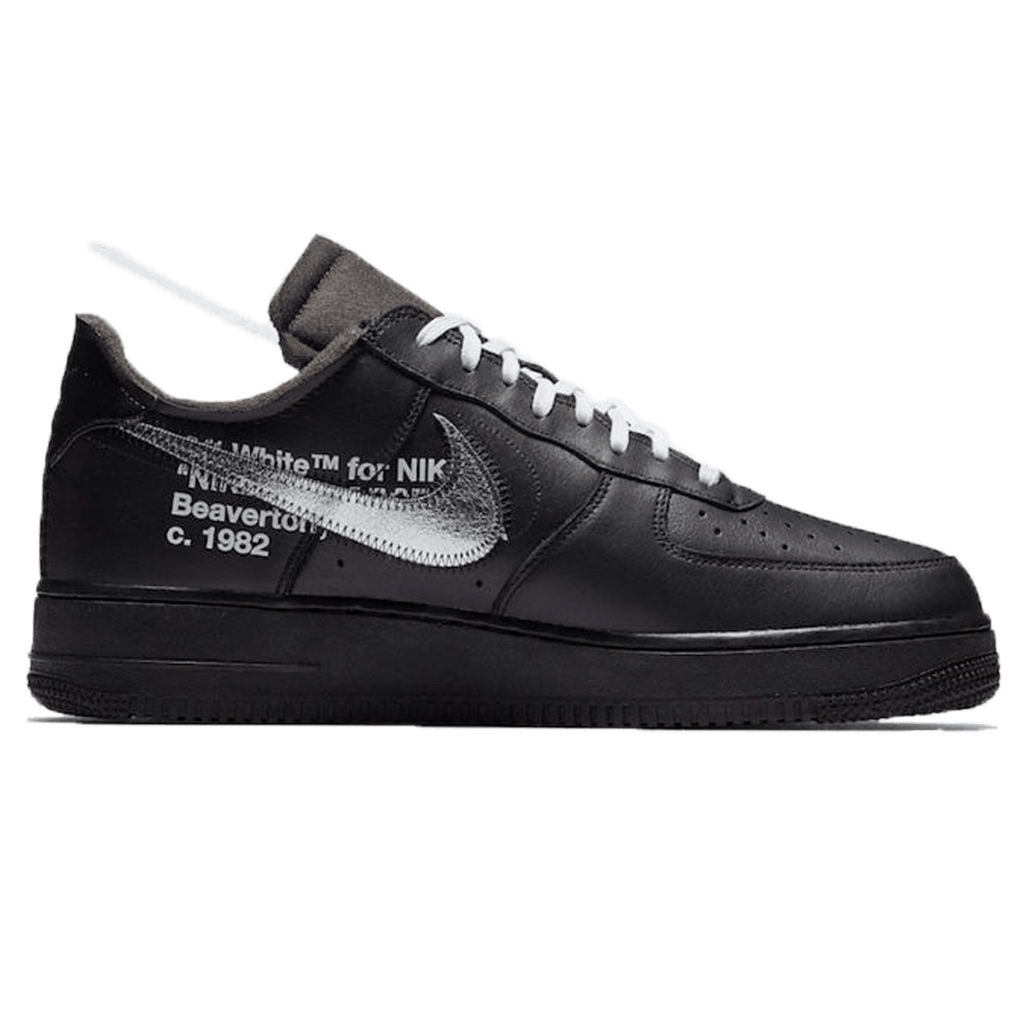 Off-White x Nike Air Force 1 Low '07 'MoMA' Black — UK 3 | EU 35.5 | US 3.5 — Side View