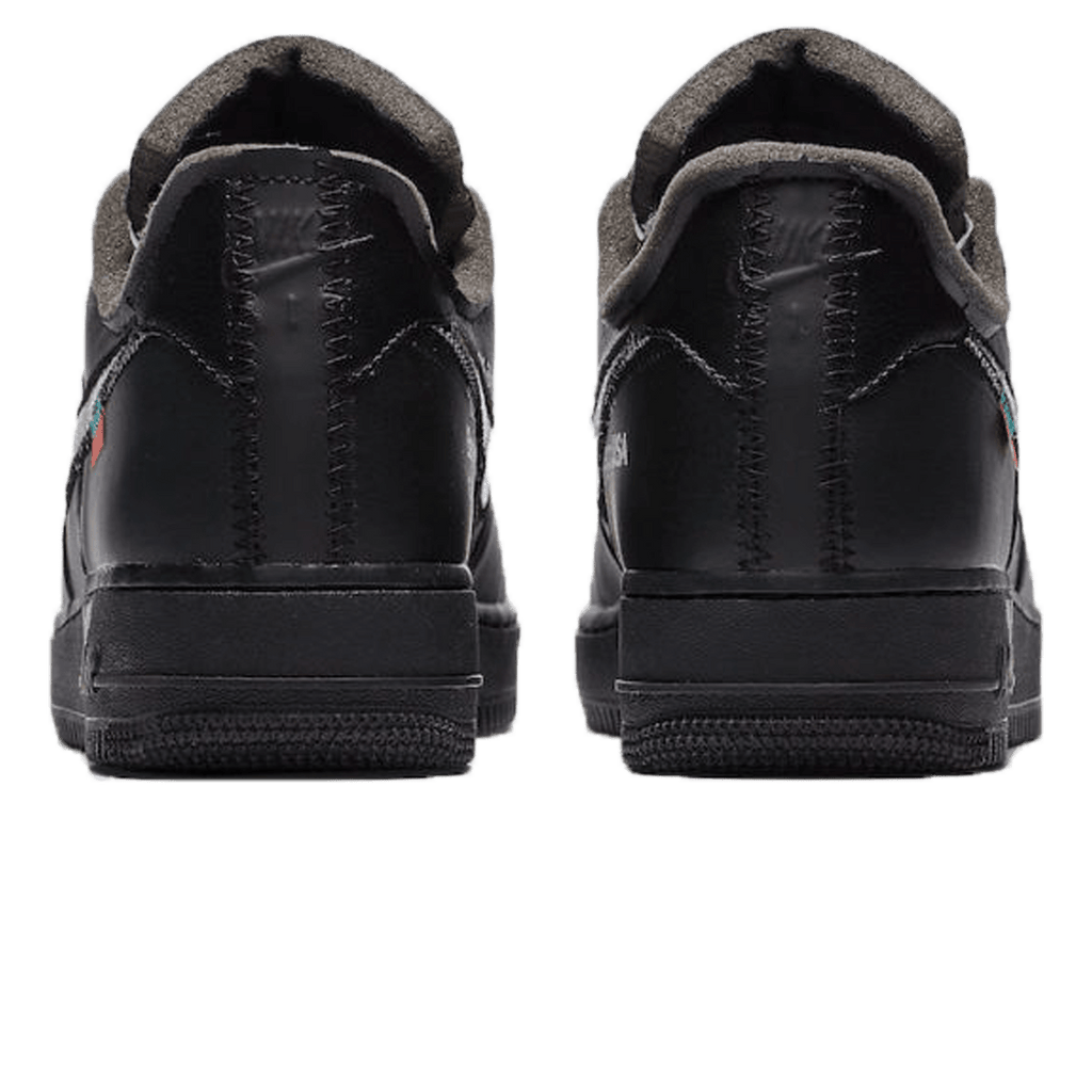 Off-White x Nike Air Force 1 Low '07 'MoMA' Black — UK 3 | EU 35.5 | US 3.5 — Back View