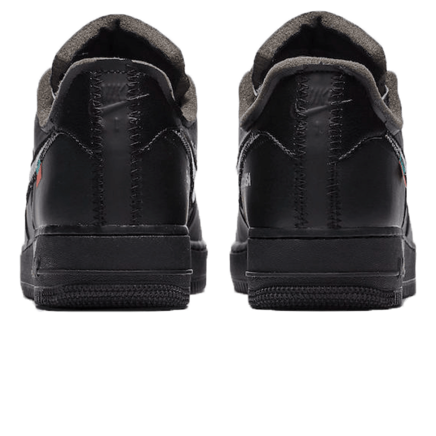 Off-White x Nike Air Force 1 Low '07 'MoMA' Black — UK 3 | EU 35.5 | US 3.5 — Back View