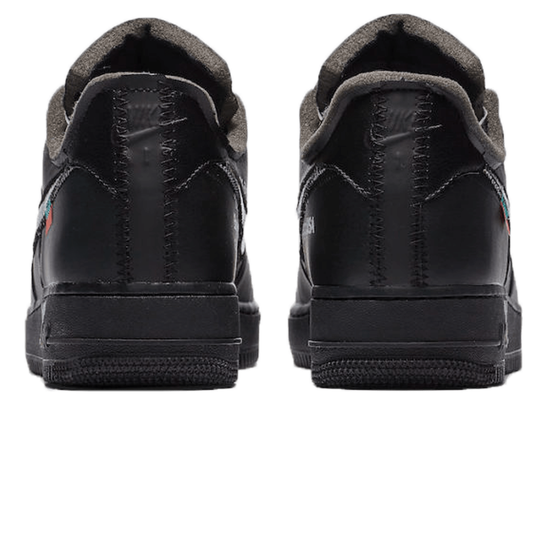 Off-White x Nike Air Force 1 Low '07 'MoMA' Black — UK 3 | EU 35.5 | US 3.5 — Back View