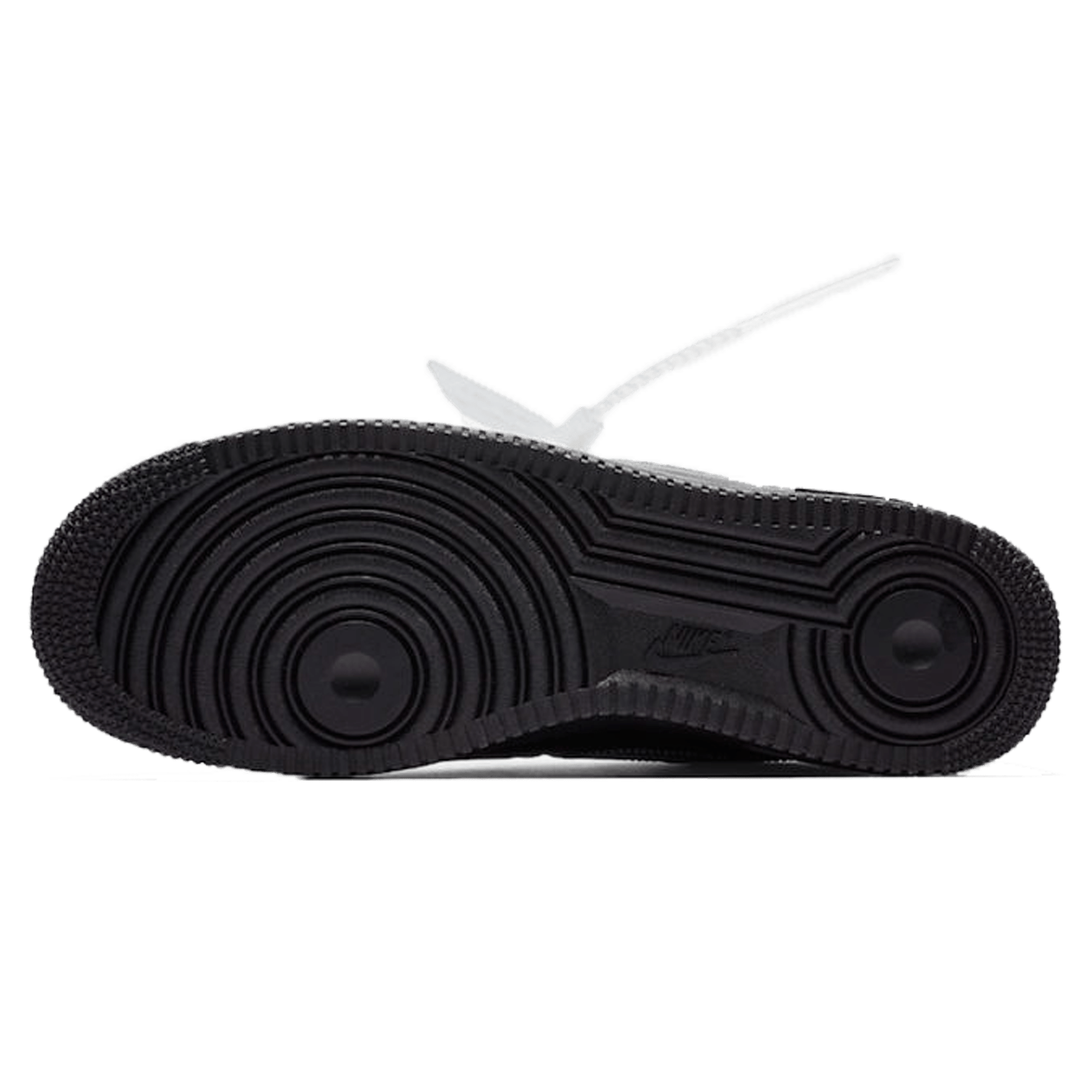 Off-White x Nike Air Force 1 Low '07 'MoMA' Black — UK 3 | EU 35.5 | US 3.5 — Top View