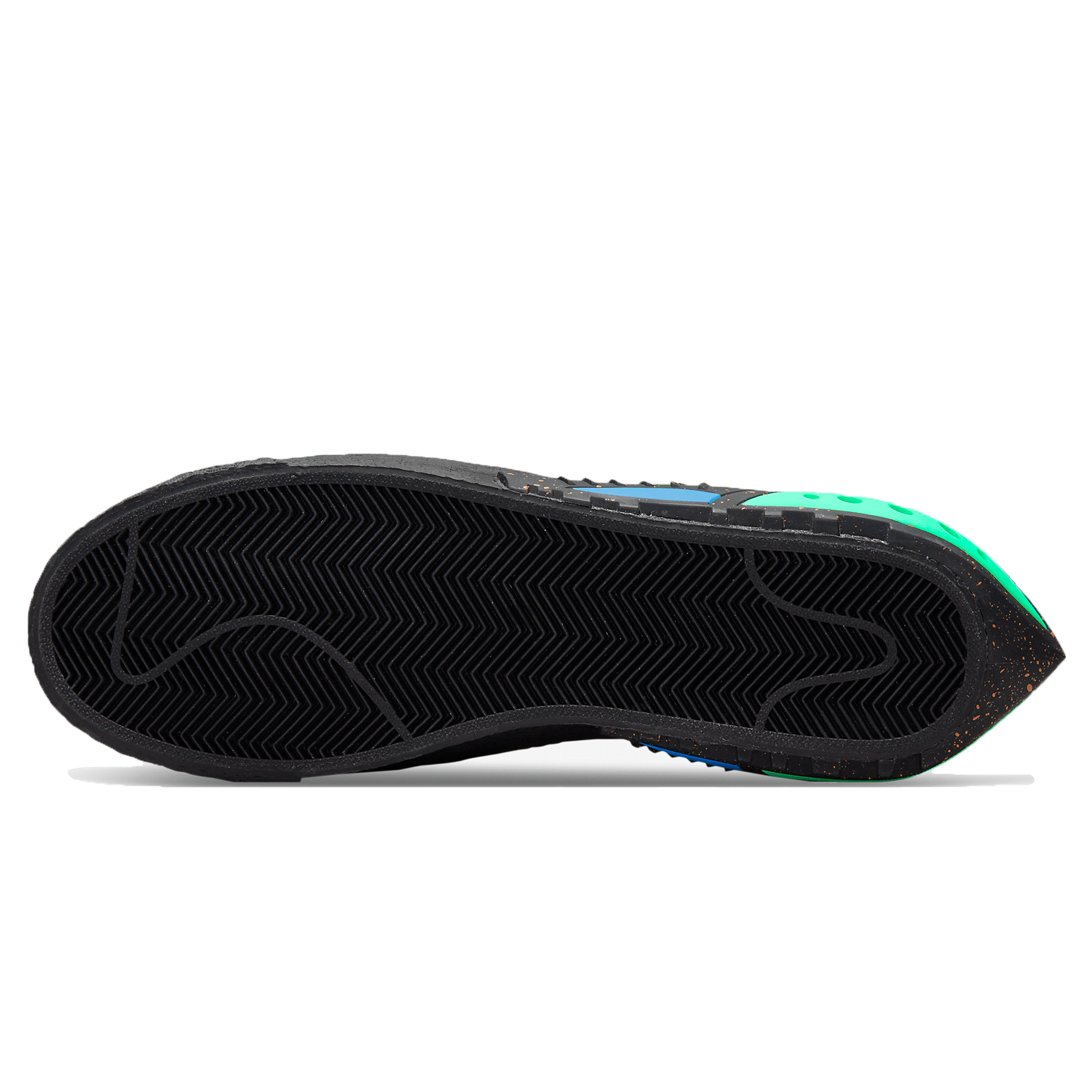 Off-White x Nike Blazer Low 'Black Electro Green' — UK 3 | EU 35.5 | US 3.5 — Top View