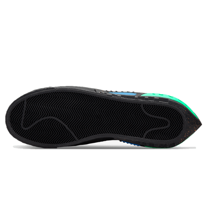 Off-White x Nike Blazer Low 'Black Electro Green' — UK 3 | EU 35.5 | US 3.5 — Top View