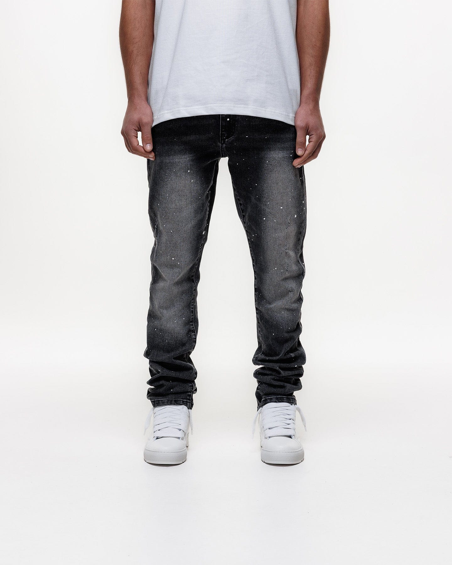 Magiri Ombre Slim Jeans 'Black' — Black — Size 28 — Top View