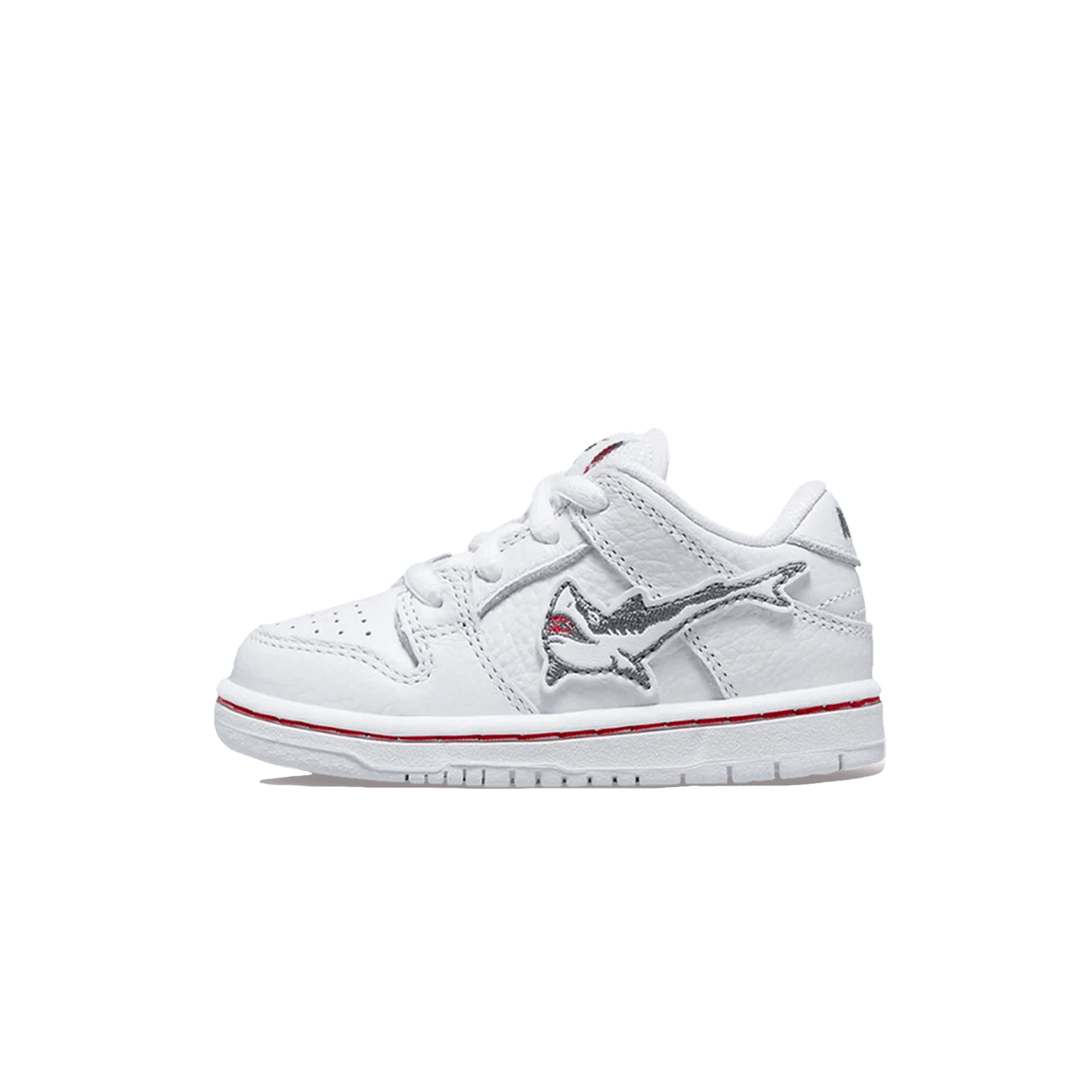 Oski x Nike Dunk Low SB TD 'Great White Shark' — UK 0C | EU 15 | US 0C — Front View