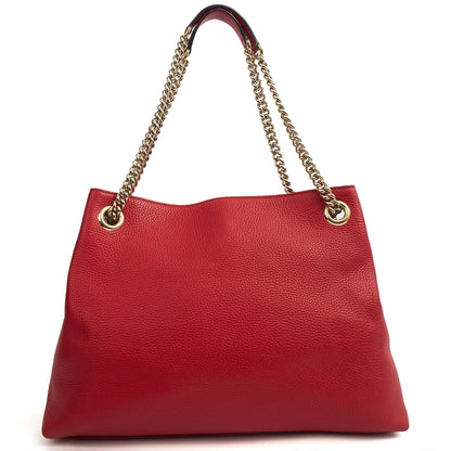 Gucci Tote Soho Hobo in Red, Leather — Back View