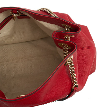 Gucci Tote Soho Hobo in Red, Leather — Alternate View 17
