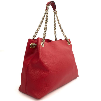Gucci Tote Soho Hobo in Red, Leather — Alternate View 8