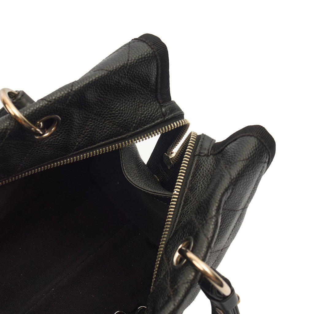 Chanel Tote Shopper Tote in Black, Caviar Leather — Alternate View 14