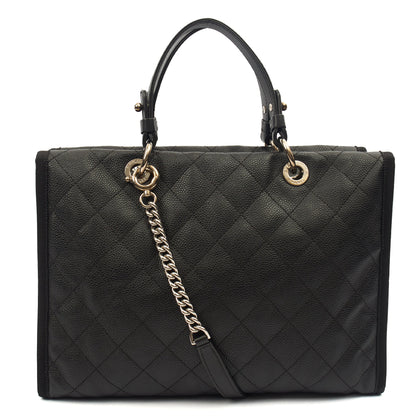 Chanel Tote Shopper Tote in Black, Caviar Leather — Alternate View 10