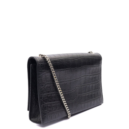 Saint Laurent Cross Body Kate Small Tassel in Black, Exotic Effect Leather — Alternate View 14