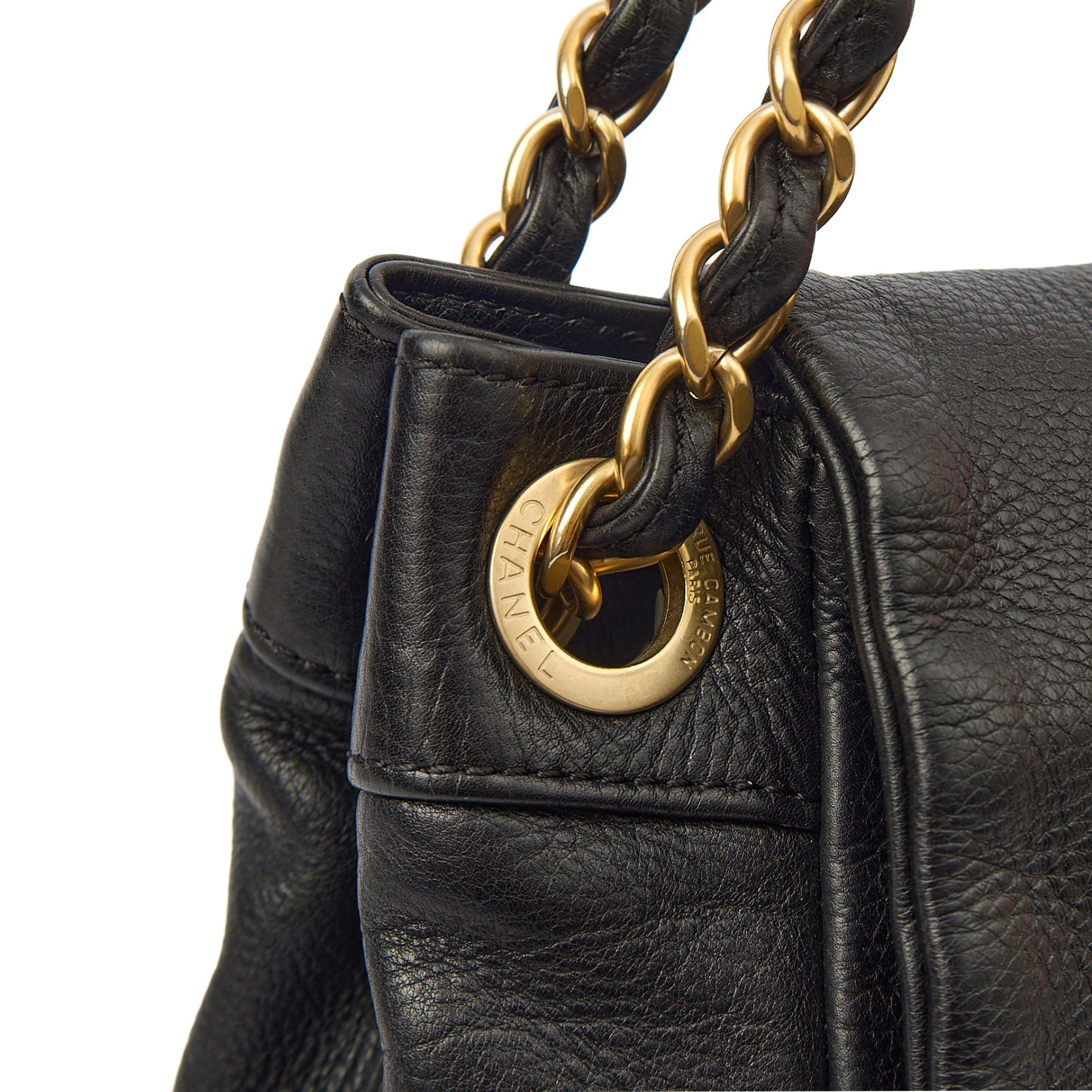 Chanel Shoulder Bag 3 Accordion Flap Bag in Black, Leather — Alternate View 20