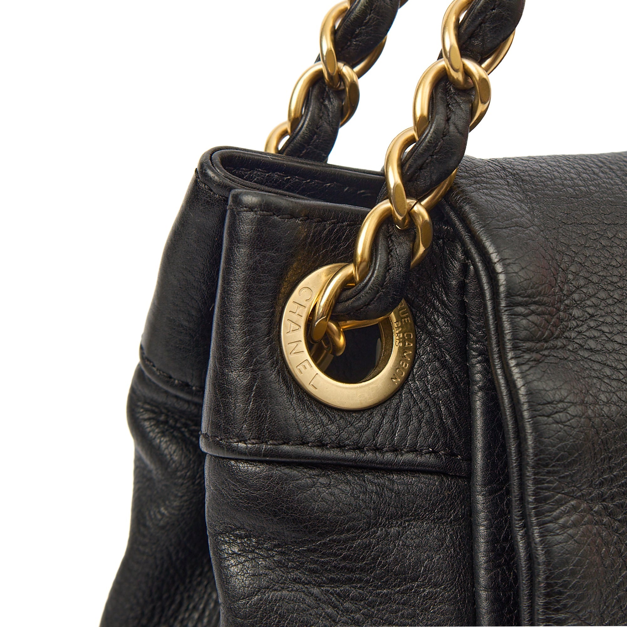 Chanel Shoulder Bag 3 Accordion Flap Bag in Black, Leather — Alternate View 20
