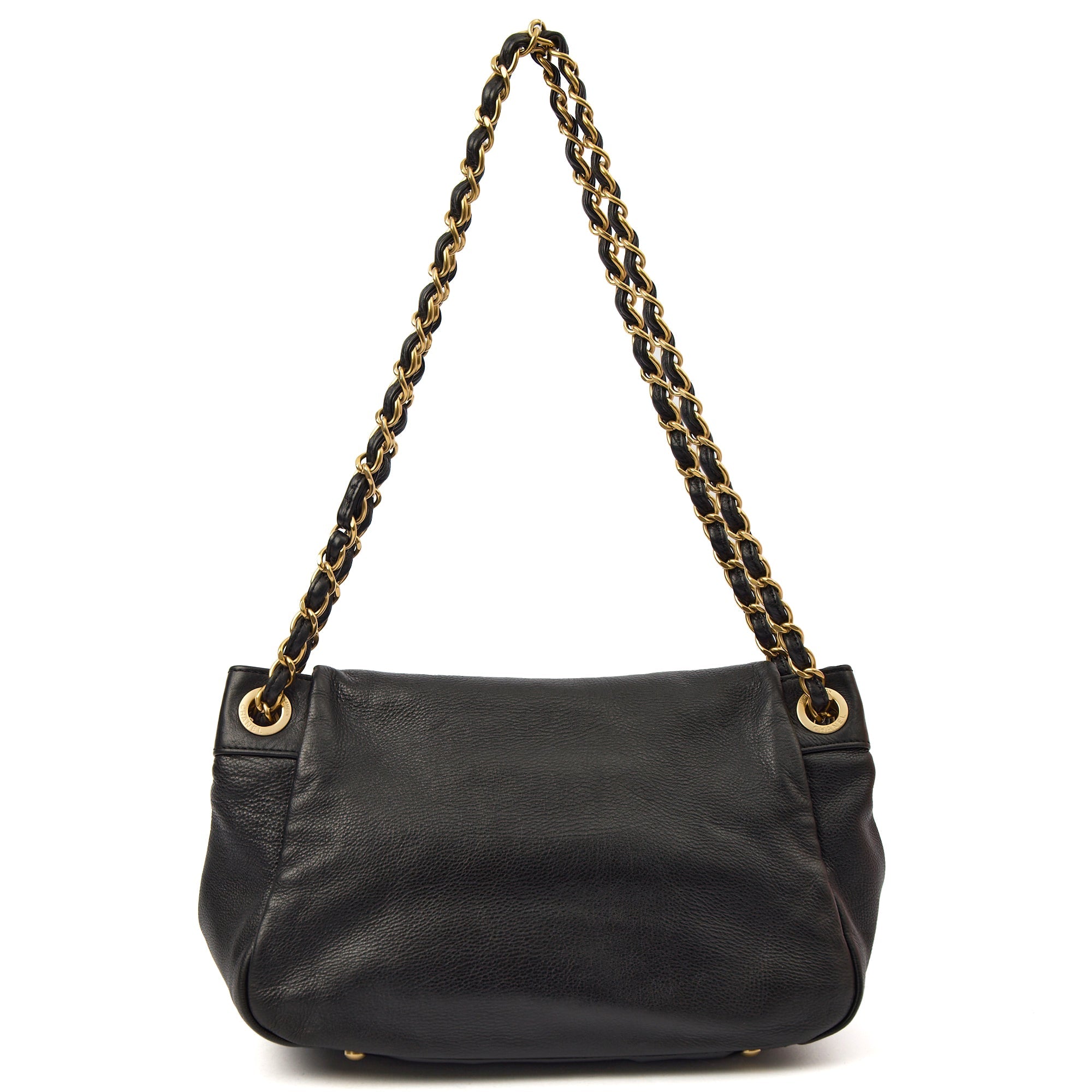 Chanel Shoulder Bag 3 Accordion Flap Bag in Black, Leather — Alternate View 15