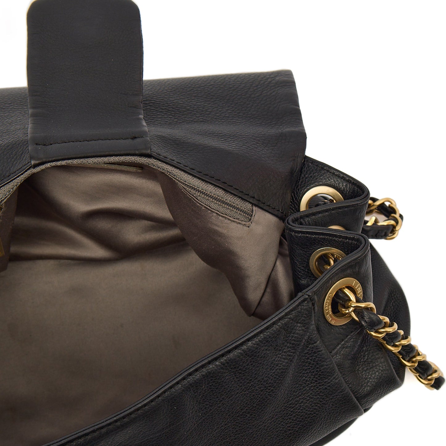 Chanel Shoulder Bag 3 Accordion Flap Bag in Black, Leather — Alternate View 21