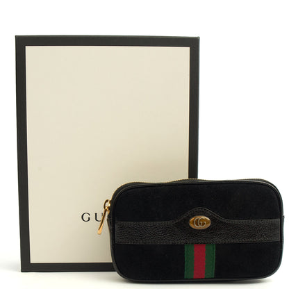 Gucci Clutch Clutch in Black, Suede — Lifestyle View