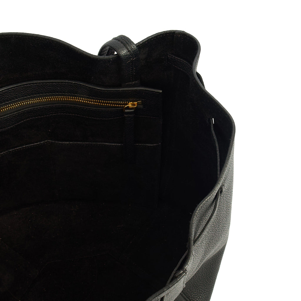 Celine Tote Cabas Phantom - Medium in Black, Leather — Detail View