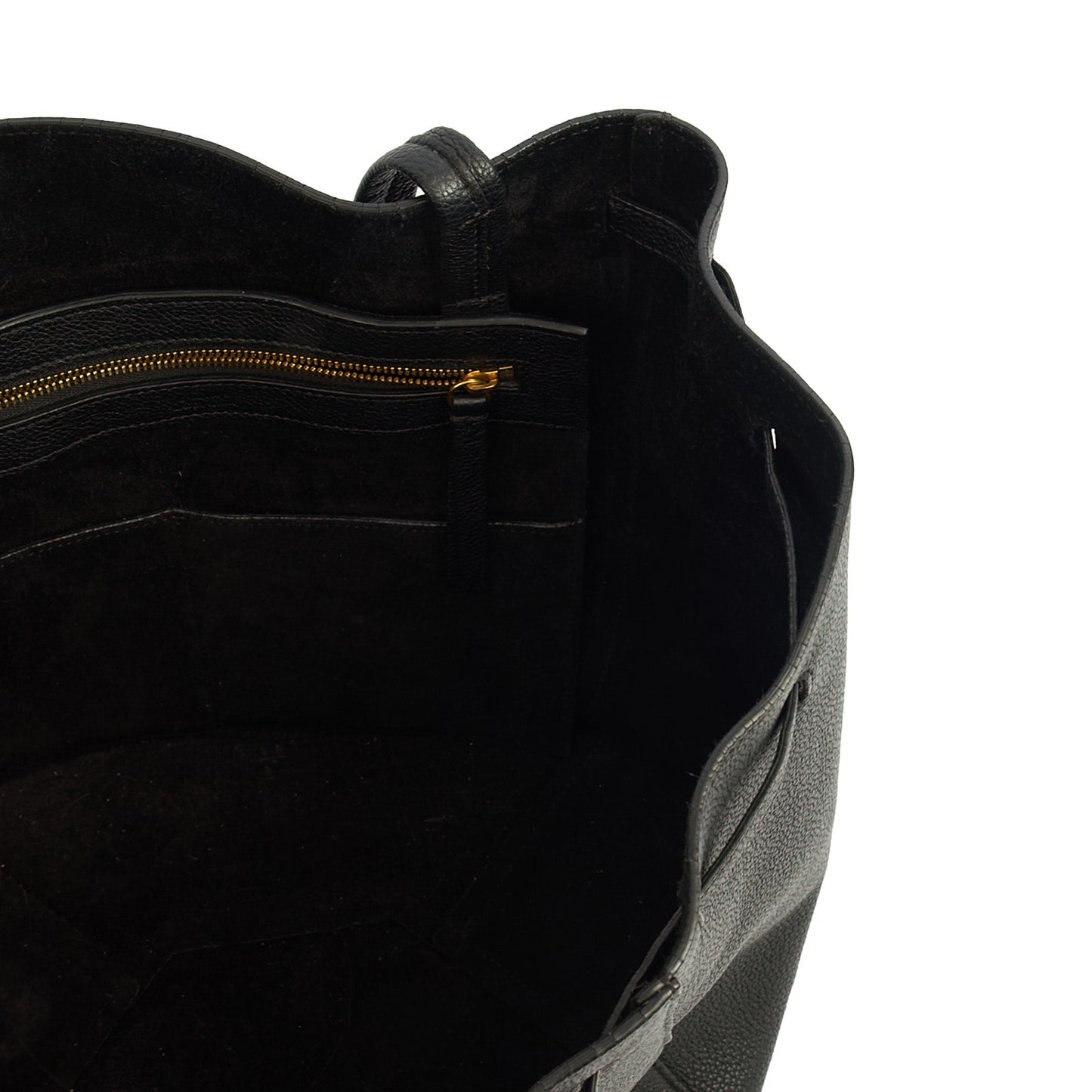 Celine Tote Cabas Phantom - Medium in Black, Leather — Detail View