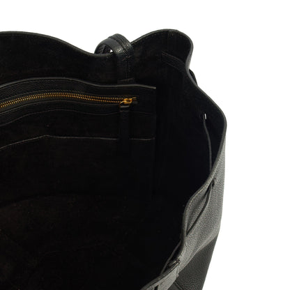 Celine Tote Cabas Phantom - Medium in Black, Leather — Detail View