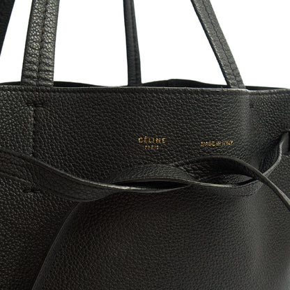 Celine Tote Cabas Phantom - Medium in Black, Leather — Lifestyle View