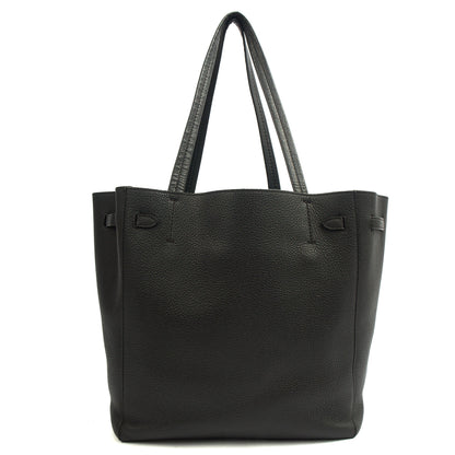 Celine Tote Cabas Phantom - Medium in Black, Leather — Back View