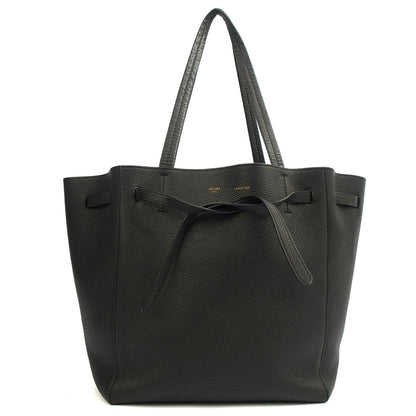 Celine Tote Cabas Phantom - Medium in Black, Leather — Front View