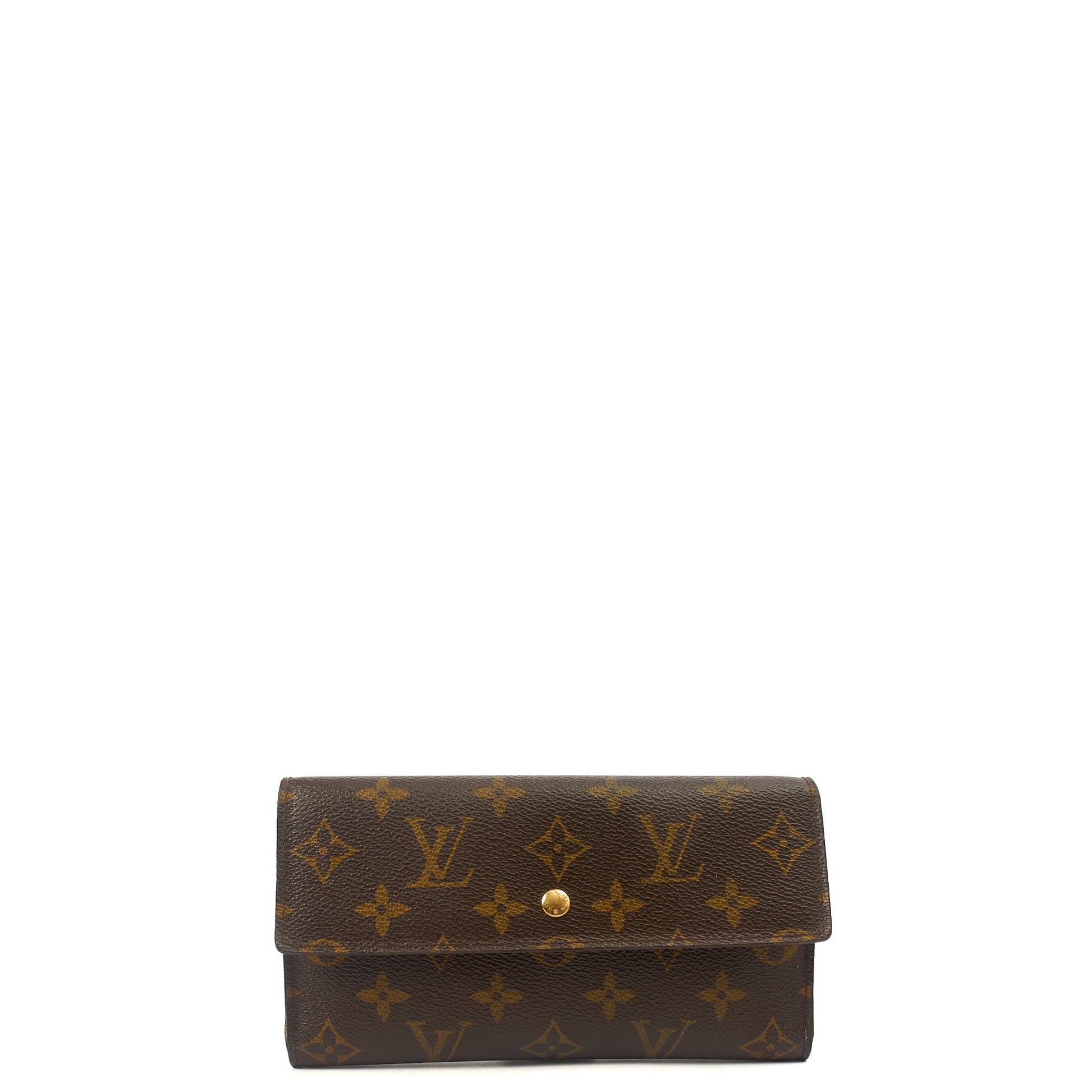 Louis Vuitton Purse Emilie Wallet in Monogram, Canvas — Front View