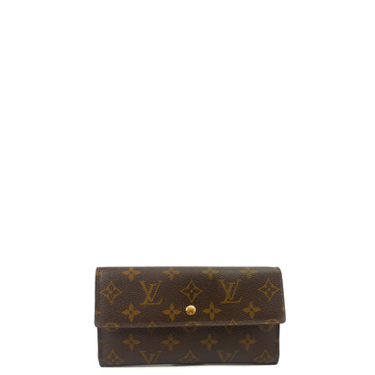 Louis Vuitton Purse Emilie Wallet in Monogram, Canvas — Front View