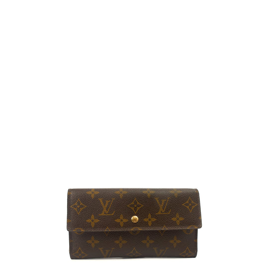 Louis Vuitton Purse Emilie Wallet in Monogram, Canvas — Front View