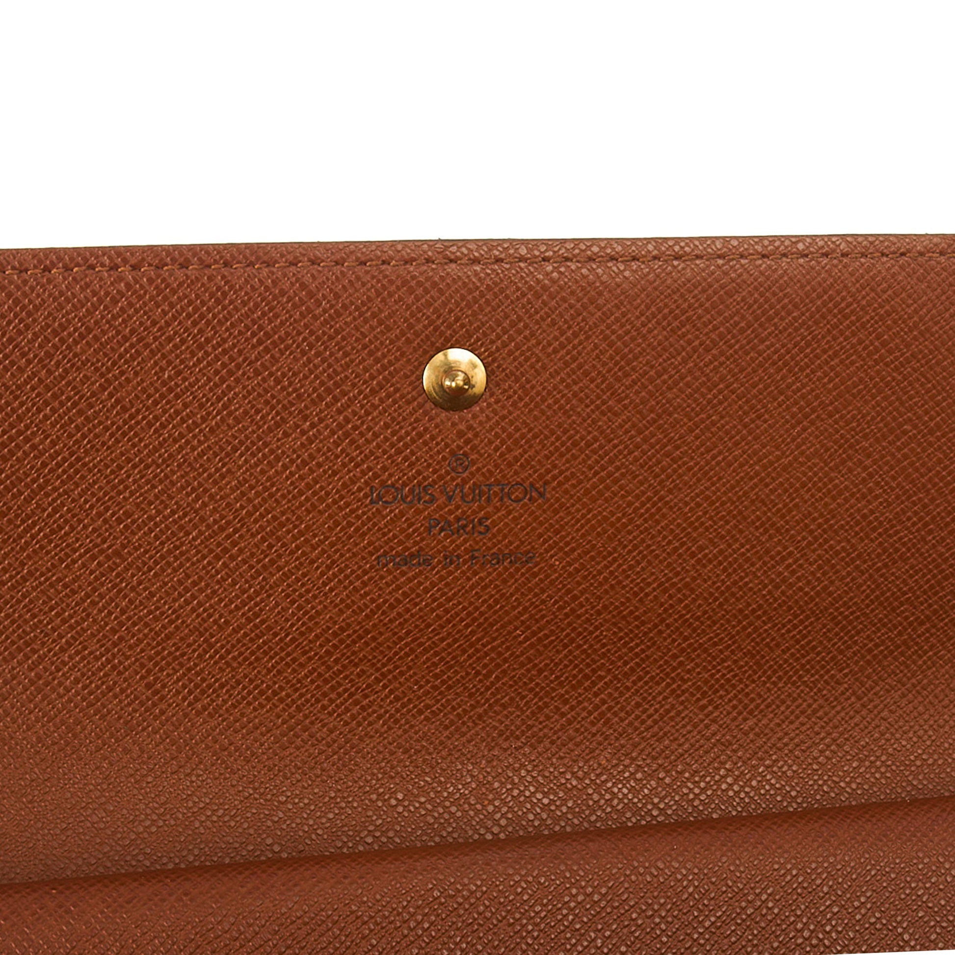 Louis Vuitton Purse Emilie Wallet in Monogram, Canvas — Detail View